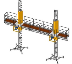 Sistemi d'attaccatura dell'impalcatura di lavoro della piattaforma dell'albero dell'armatura di alluminio dello scalatore